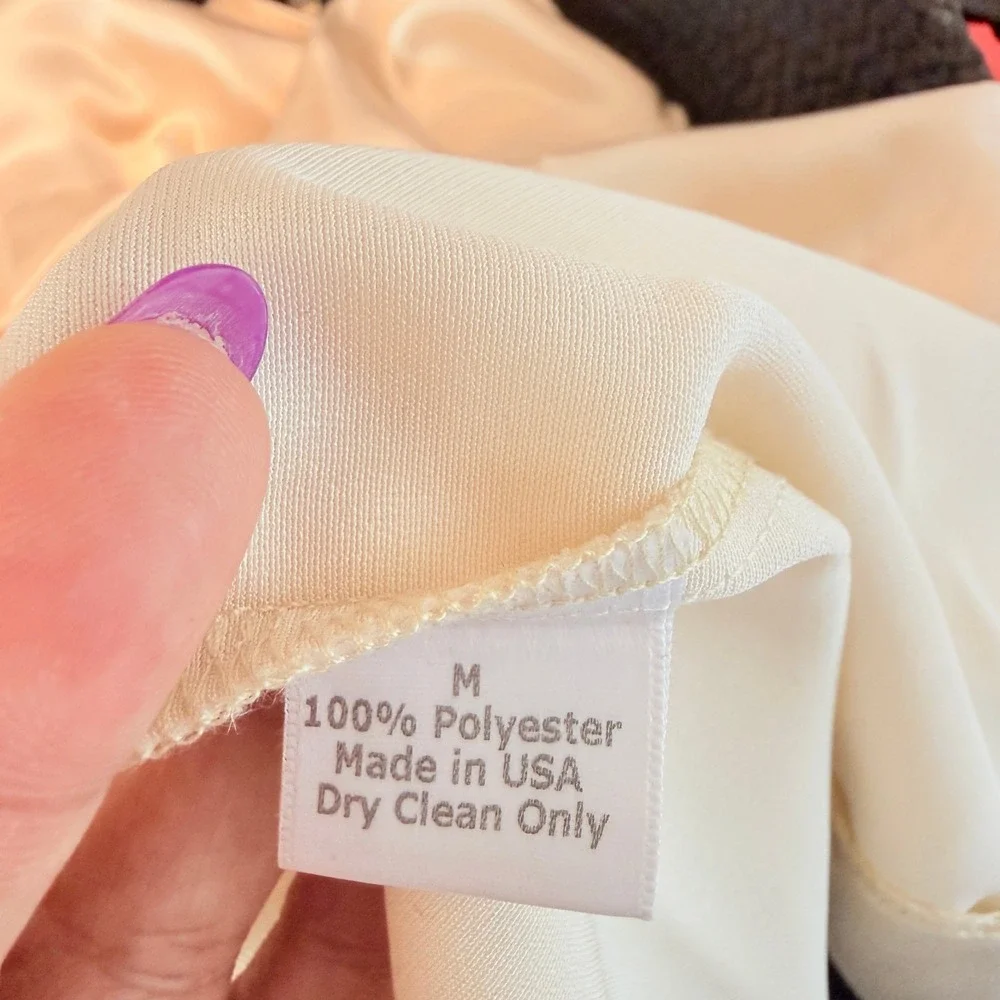 Nonchalant Label Vanilla Satin Cowl Neck Ruched Mini Dress Bachelorette Medium - Picture 7 of 9